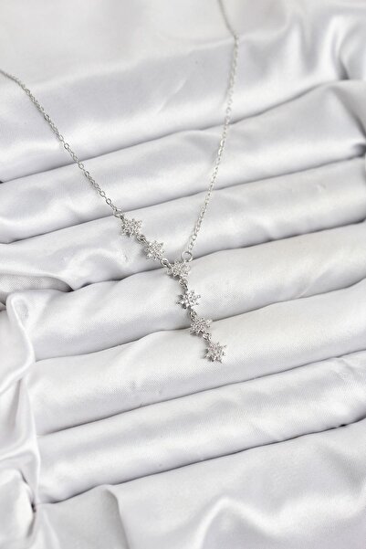 Inure Jewelry 316L سلسلة فولاذية فضية اللون نموذج نجمة القطب قلادة نسائية