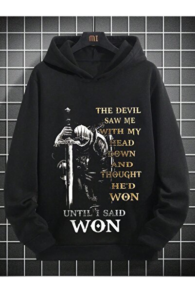 donamod Суитшърт с качулка и спуснати рамене