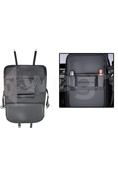 WEGNA منظم خلف المقعد في السيارة، إكسسوار أسود