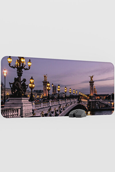 mousepad bastir Paris France Alexandre Iii Bridge V4 90X40 XXL Gaming Rubber ...