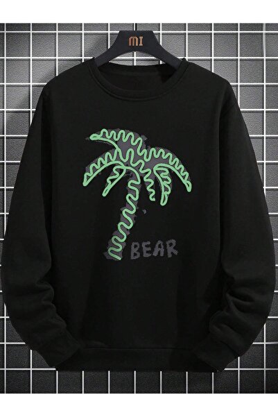 donamod Seria Coko, tricou cu grafică cu copac de cocos și litere tricou