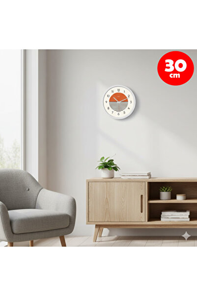 VALDEMAR Revello 30 cm Modern Soyut Tasarım Duvar Saati - Renkli Salon Mutfak...