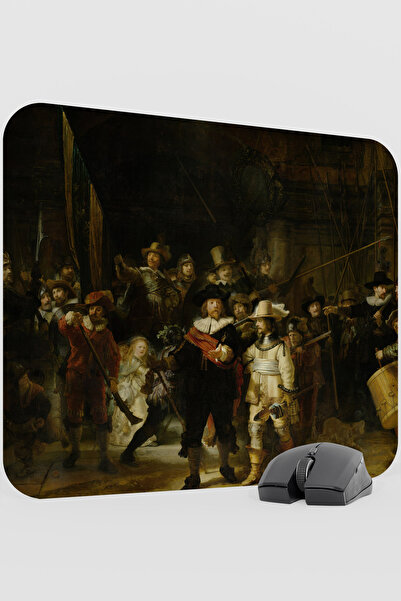 mousepad bastir لوحة ماوس نايت جوارد تابلو ريمبرانت V3 48X40 XL للألعاب، قاعد...