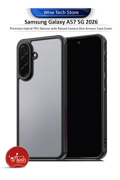 Wtech Samsung Galaxy A57 5G 2026 Premium Hybrid TPU Silicone with Raised Came...