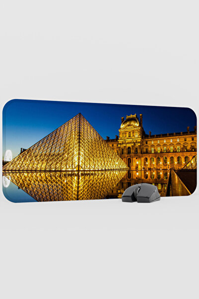mousepad bastir Louvre Museum France V5 70X30 XL Gaming Rubber Non-Slip Base ...