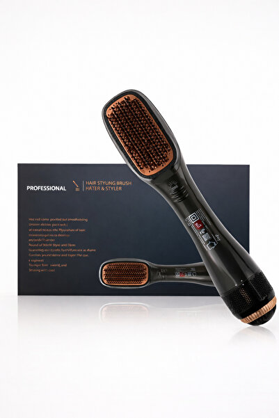 Generic 2 in 1 Hair Dryer & Styler Brush 1200W Ionic Hot Air Straightening Comb