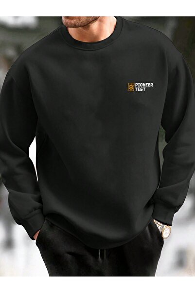 donamod Coko серия Писмо Графична блуза с падащи рамене