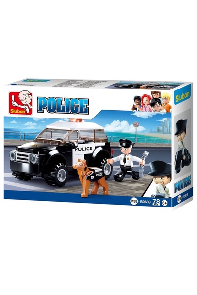 Sluban Police Construction Set, 78 Pieces, Canine Unit -