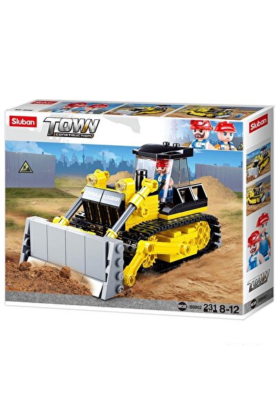 Sluban Set de construcții oraș, 231 piese, Buldozer -