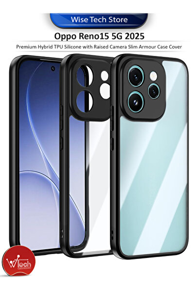 Wtech Oppo Reno15 5G 2025 Premium Hybrid TPU Silicone with Raised Camera Slim...