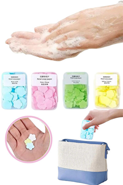 Privo 100 ورقة صابون ورقي معطر صغير قابل للذوبان، حجم مناسب للاستخدام مرة واح...