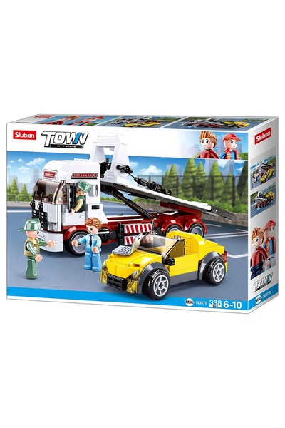 Sluban Town Construction Set, 338 pieces, Intervention Team - Platform Truck -