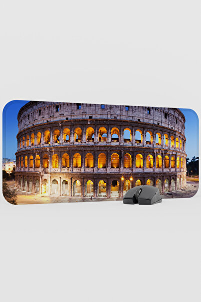mousepad bastir Rome Italy V1 70X30 XL Gaming Rubber Non-Slip Base Mouse Pad ...