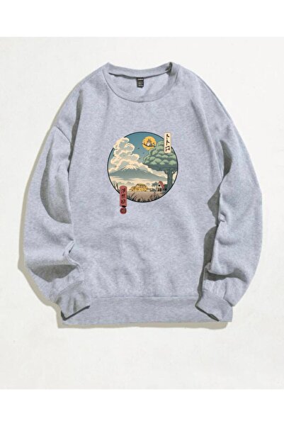 donamod Unisex Totoro Anime με τύπωμα oversized Φούτερ totoroanime-90