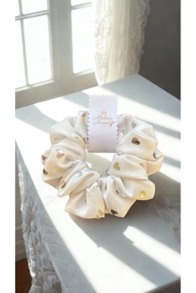 Home Heart Printed Scrunchie