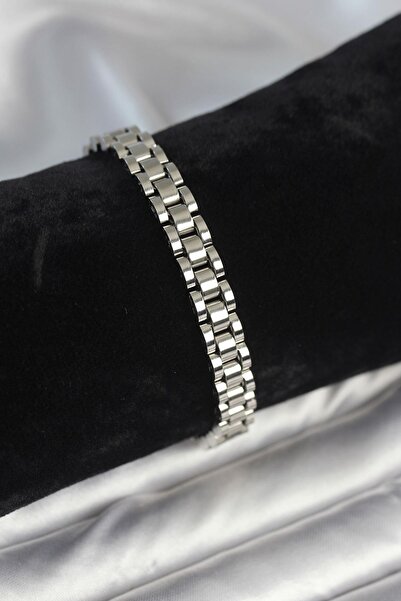 Inure Jewelry 316L Steel Silver Color 7 mm Thickness Men's Bracelet