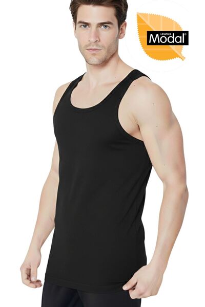 Özten İç Giyim Micro Modal Stretch Fabric Luxury Men's Undershirt Ozt1-1006