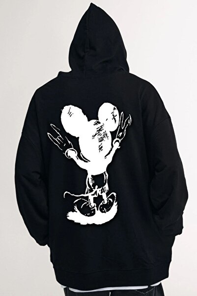 donamod Hanorac unisex cu imprimeu Usual Suspect Back KPP-negru-rocknrool