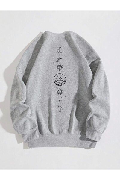 donamod PAGOS Unisex Moon Sun Earth Rucsac cu imprimeu Swea tricou