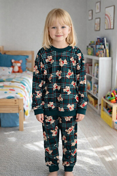 zahider Girls' Cotton Suede Fabric Pajama Set