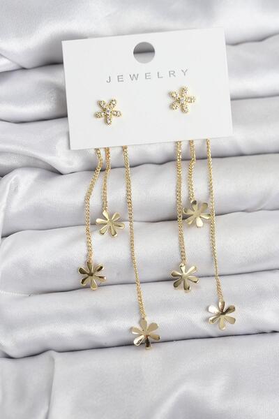 Inure Jewelry أقراط نسائية متدلية من النحاس الأصفر موديل باباتيا