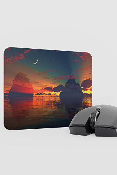 mousepad bastir Digital Sky V1 22X18 Gaming Rubber Non-Slip Base Mouse Pad Mo...