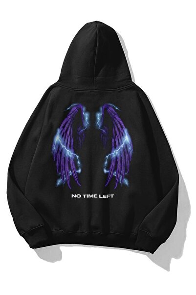 donamod Hanorac unisex No Time Left Negru