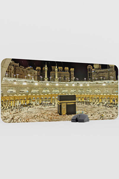 mousepad bastir Kabe-I Şerif Mecca Mescid-I Haram V1 90X40 XXL Gaming Rubber ...