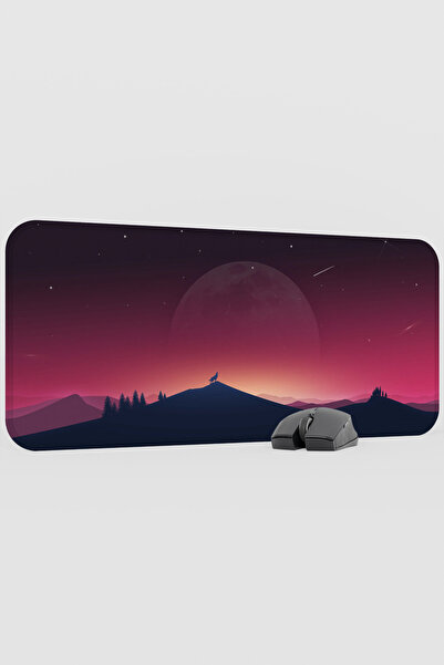 mousepad bastir Digital Wolf Universe V3 70X30 XL Gaming Rubber Non-Slip Base...