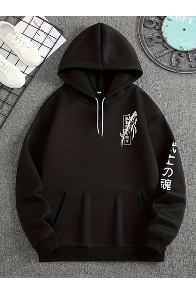 LAND MODA - Hanorac de damă cu imprimeu, din țesătură compactă (cu interior d...