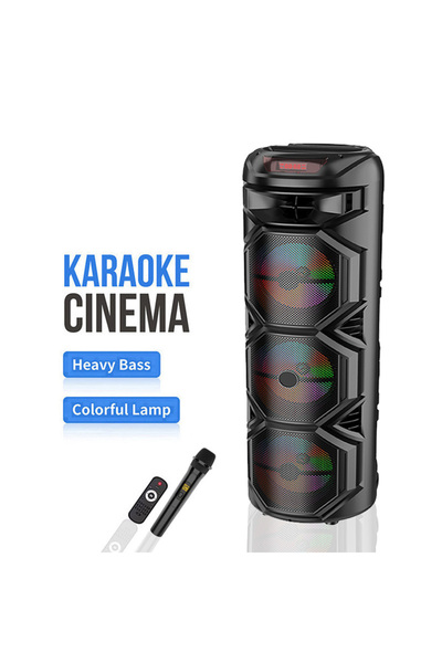 singe ZQS8301 High Power Three 8'' 400W Wireless Party Multimedia Karaoke Sub...