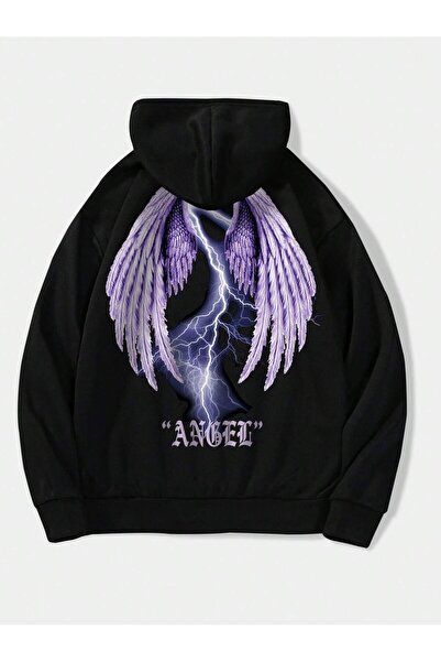 donamod Unisex Γυναικεία/Ανδρικά Harajuka Socket Written Graphic Sweat