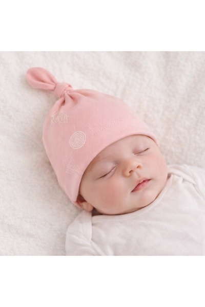 Pure Boutique Caciulita roz tip fes piticot pentru bebelusi