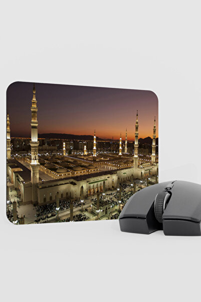 mousepad bastir Mescid-I Nebi Medine V2 22X18 Gaming Rubber Non-Slip Base Mou...