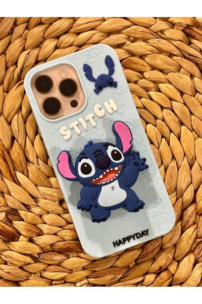 HYPERSOFT iPhone 13 Pro Max (6.7 Inch) Compatible Cute Stitch Patterned Soft ...