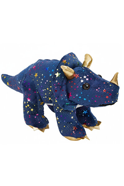 Flower Toys Peluş Dinazor Koyu Mavi 35 Cm Parlak Pelüş Dinozor