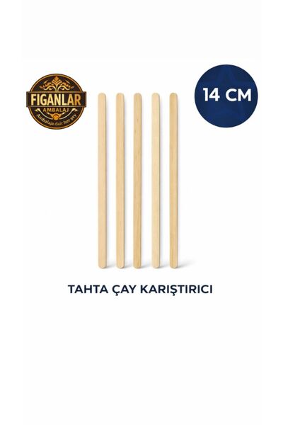figanlar ambalaj 250 adet uzun bambu Doğal Ahşap Tahta Karıştırıcı Çay Kahve ...