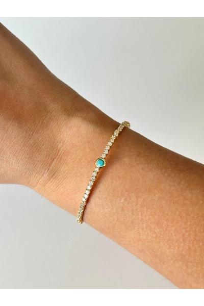 Charmist Çelik zirkon lastik bileklik