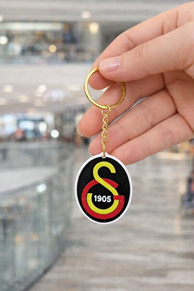 3DWorldX Futbol Takımı Taraftar Logo Anahtarlık Galatasaray