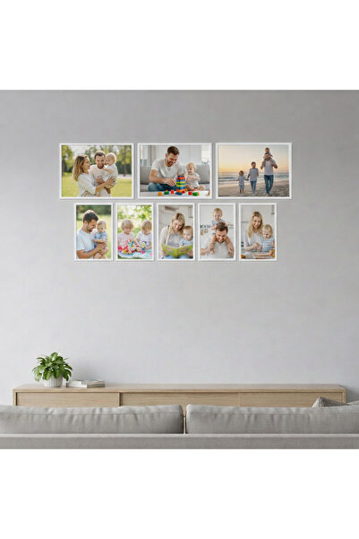 Aura Mia Store Set 8 Bucăți – Fotografii Personalizate cu Ramă, Print Inclus