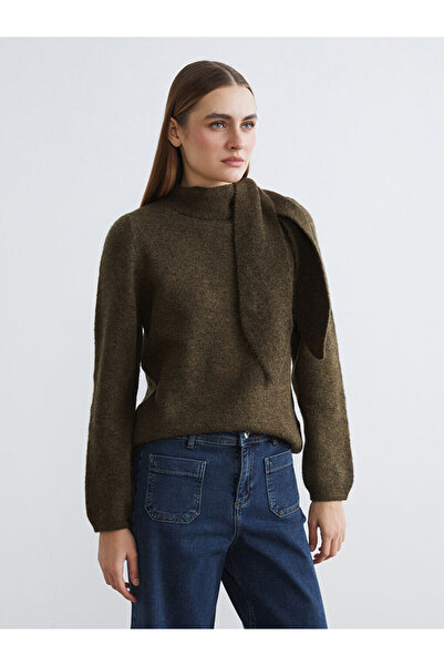 LC Waikiki RMZ Clothing Difference Рибарски пуловер с детайлен плетен дамски ...