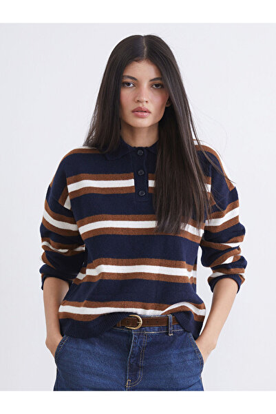 LC Waikiki Quality Pieces from Çelebi Store Devrik Roba Yaka Striped Women's ...