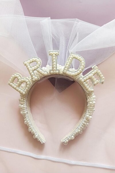 ChillOutlet Bride Headband with Veil