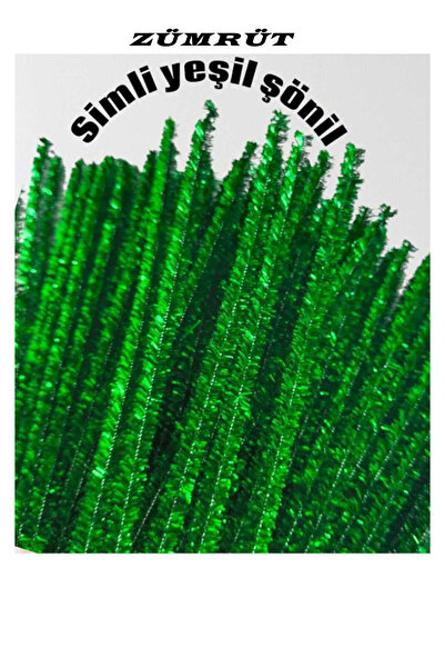 Kezban Tekstil ZÜMRÜT YEŞİL SİMLİ Hobi ve Çiçek Yapım Teli, 25 Adet, 6 mm - 3...