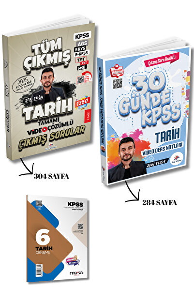 Dizgi Kitap 2026 KPSS AGS EKYS EKPSS TYT AYT MSÜ Tarih Çıkmış Sorular ve 30 G...