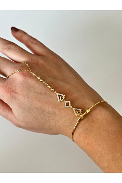 Charmist Çelik zirkon taşlı Şahmeran bileklik