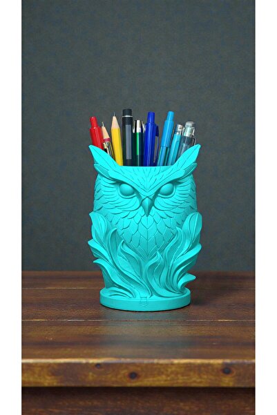 krh 3d print Decorative Owl Pen Holder |   Desktop Pen Organizer |   Stylish ...