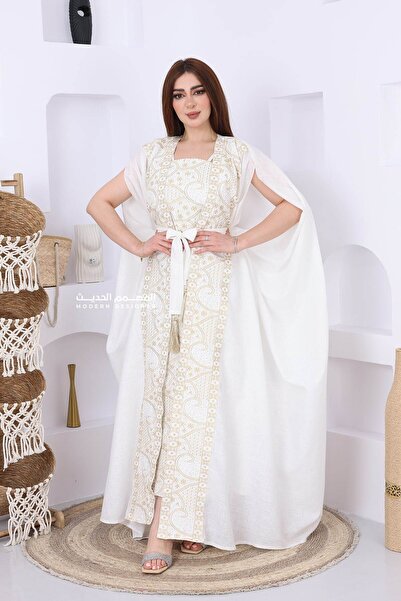 modern designer Luxurious embroidered evening jalabiya