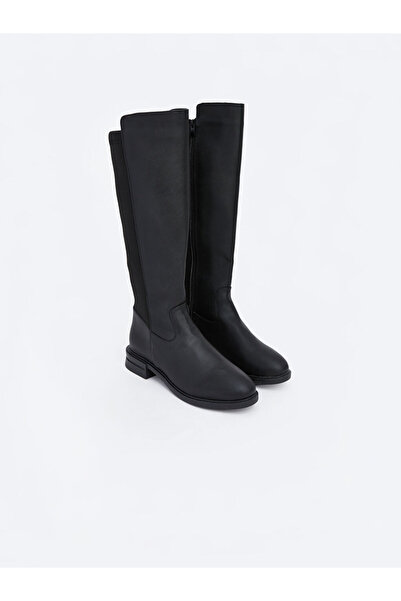 LC Waikiki Cizme de damă LCW STEPS Black aspect de piele