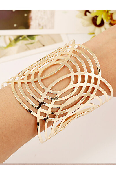 Take Two By Styli Cut-Out Design Wide Cuff Bracelet